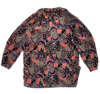 80's Abstract Lightweight Top - Size Large