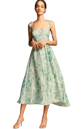 Halcyon Dress in Green Floral