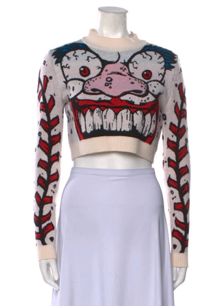 RARE Vintage Jeremy Scott Screaming Mimi 100% Sweater Skirt Set - Small/Medium