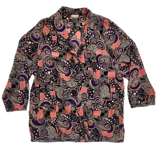80's Abstract Lightweight Top - Size Large