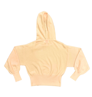 Hilary Rhinestone Drawstring Cashmere Hoodie - Light Pink