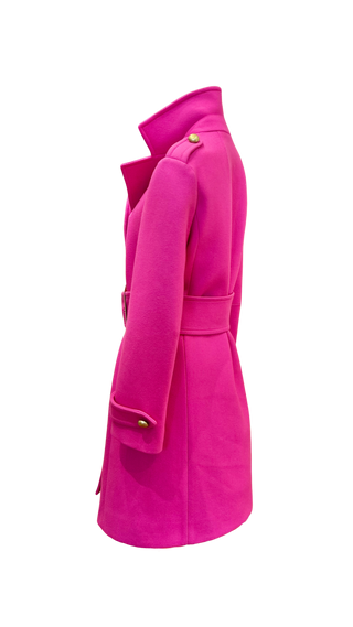 Vintage Pink Moschino Couture Belted Trench - Size 6