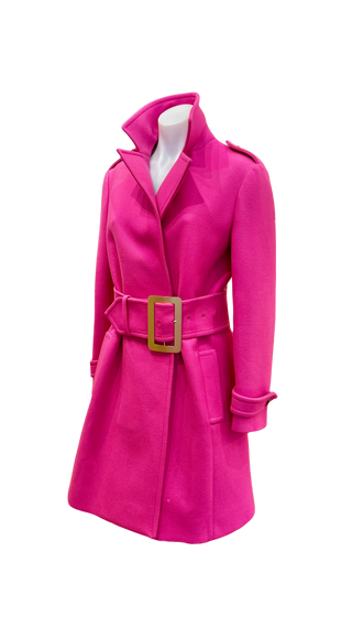 Vintage Pink Moschino Couture Belted Trench - Size 6