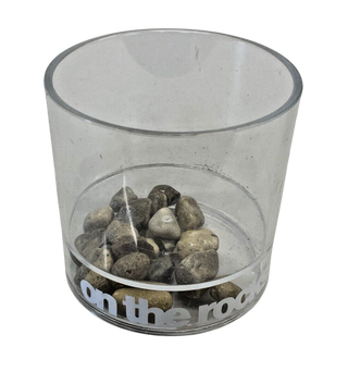 Vintage "On The Rocks" Acrylic Drinking Glass