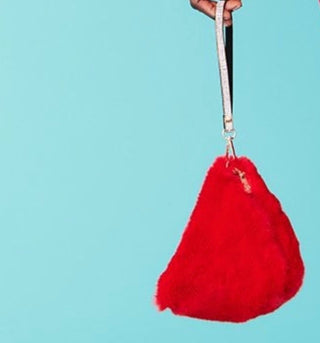 Jayley Pyramid Faux Fur Bag