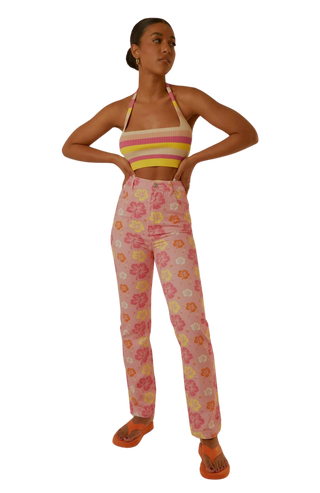 Peppermayo Electric Avenue Hawaiian Floral Pants: Size 6
