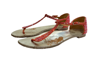 Vintage Giuseppe Zanotti Flat Crystal Sandals - Size 38 1/2