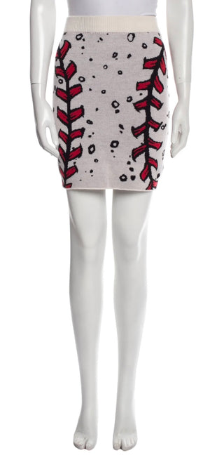 RARE Vintage Jeremy Scott Screaming Mimi 100% Sweater Skirt Set - Small/Medium