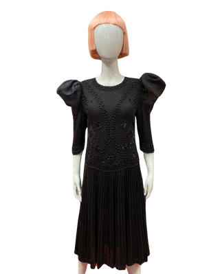 Vintage Black Bead Dress