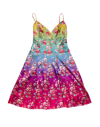 Spaghetti Strap Floral Dress - Medium