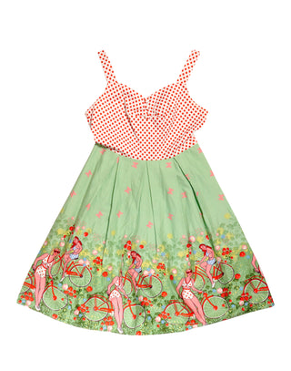 Girls on Bicycles Strap Dress - Large