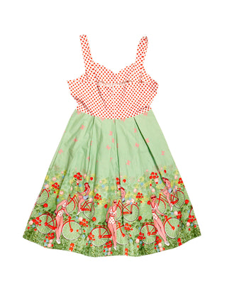 Girls on Bicycles Strap Dress - Large