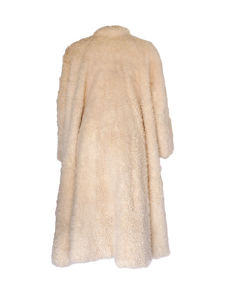Vintage Cream Shearling Bee Cee by Briger Christensen Coat - Size Large