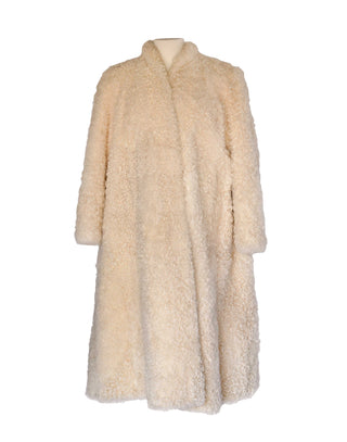 Vintage Cream Shearling Bee Cee by Briger Christensen Coat - Size Large