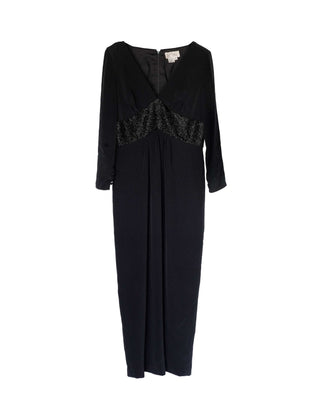 Vintage Bob Mackie Black Evening Gown - Size 8