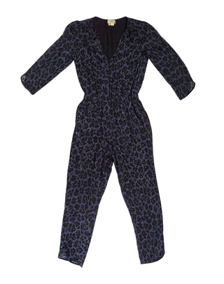 Kate Spade Silk Leopard Print Jumpsuit - Size 4