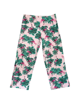 Flamingo and Palm Tree Capri Pants - Size 6