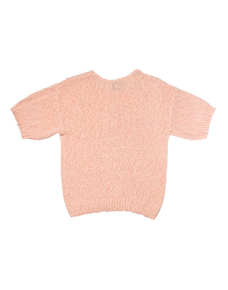 80's Vintage Pink Appliqué Sweater