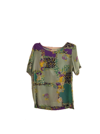 NEW Vintage Diane Von Furstenburg Floral Top - Small