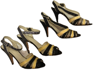 Vintage Miu Miu Glitter Sandals