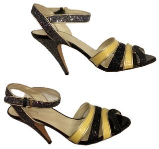 Vintage Miu Miu Glitter Sandals