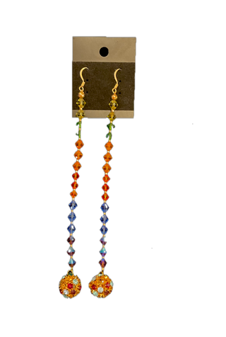 Fundangler Rainbow Drip Earrings