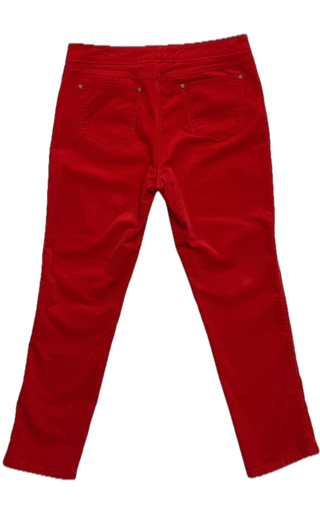 Vintage Velvety Red Pants - Size 12