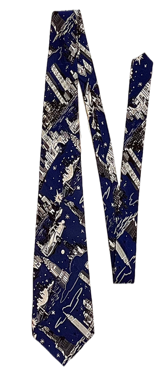 Vintage Nicole Miller Silk NYC Tie