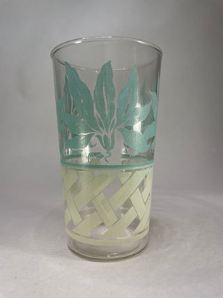 Vintage Flower & Lattice Drinking Glasses