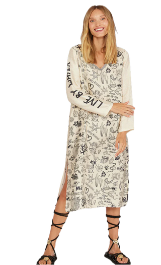Ava V-Neck Mermaid T-Dress