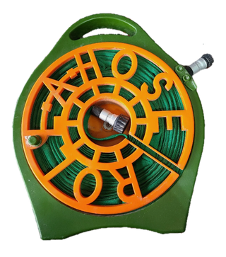 Retro Orange and Green Garden Hose/Pop Art