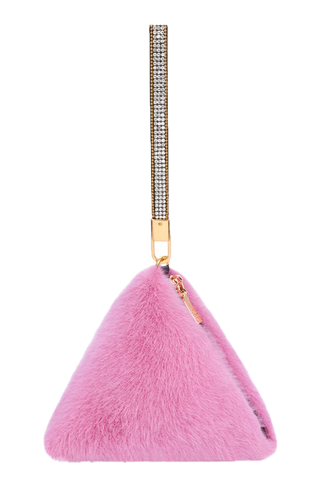 Jayley Pyramid Faux Fur Bag