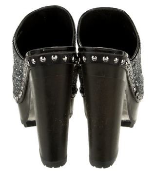 Vintage Miu Miu Glitter Mules