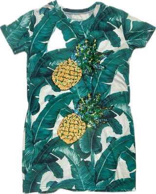 80's Sequin Pineapple Dress - Small