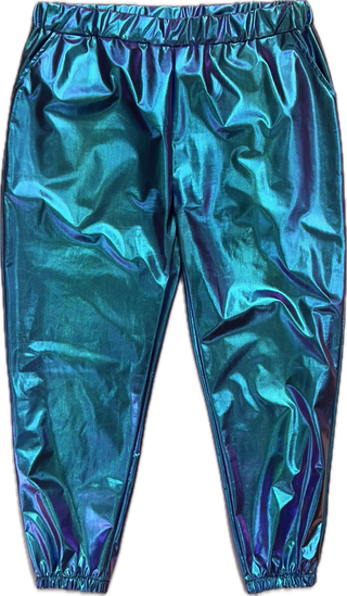Vintage Iridescent Blue Jogger Pant - Size XL