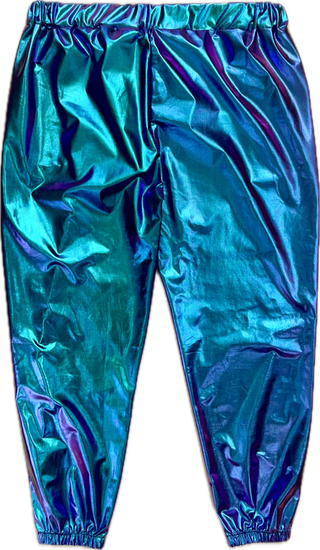 Vintage Iridescent Blue Jogger Pant - Size XL