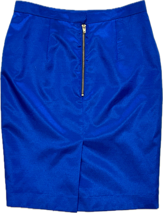 Vintage Royal Blue Pencil Skirt - Size Large