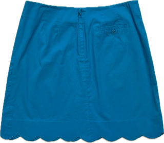 Vintage Lilly Pulitzer Blue Cotton Buttercup Hem Skirt - Size 8