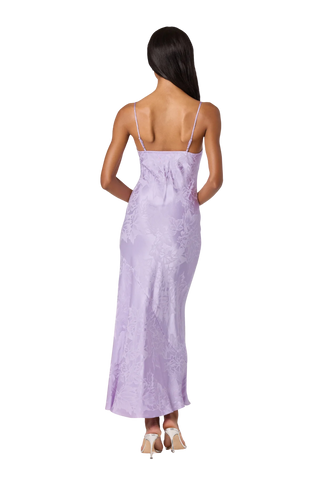 Tyla Satin Bias-Cut Maxi Dress