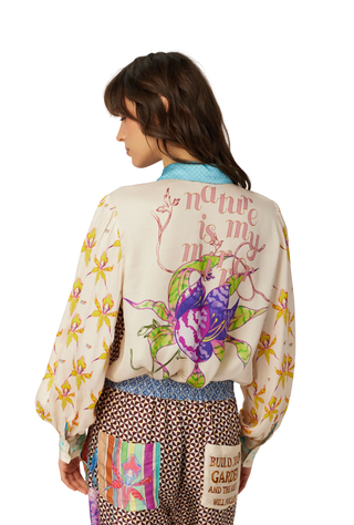 Sola Paradiso Printed Puff Sleeve Blouse