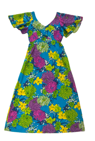 Arthur's Vintage Hawaiian Maxi Dress - Small