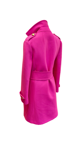 Vintage Pink Moschino Couture Belted Trench - Size 6