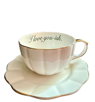 Pure Resignation Cup and Saucer: I Love You-ish