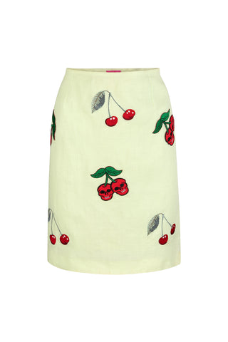 Skull Cherry Skirt - Size *