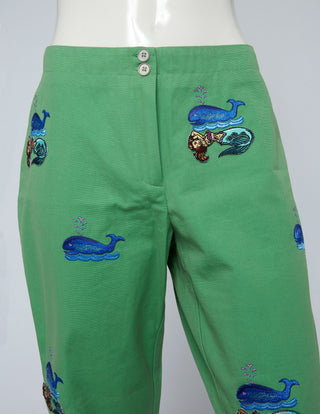 Mermaid and the Whale Pant - ONE OF A KIND - Size 12