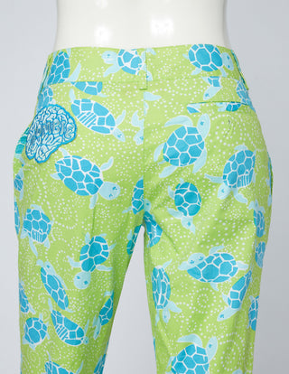 Turtles and Zombie Brains Pant - ONE OF A KIND - Size 6