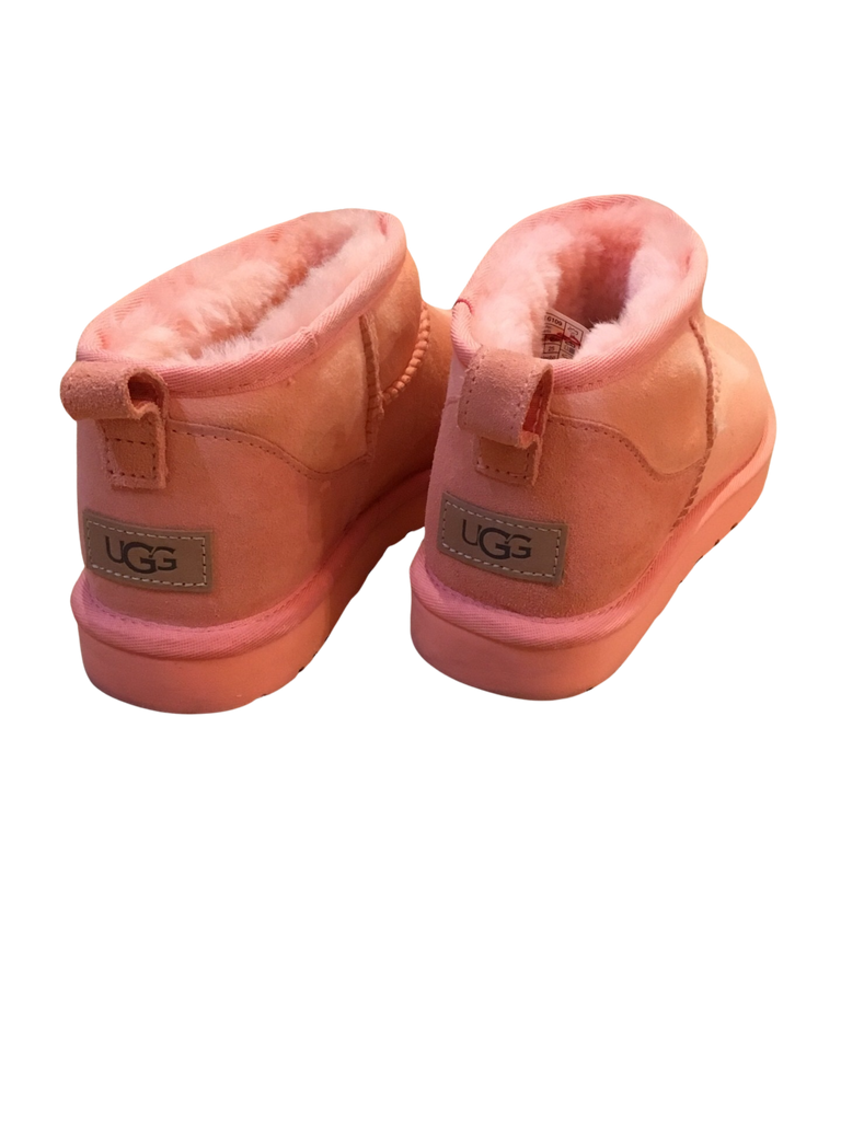 Pink UGG Classic Ultra-Mini Ankle Boot: Size 8