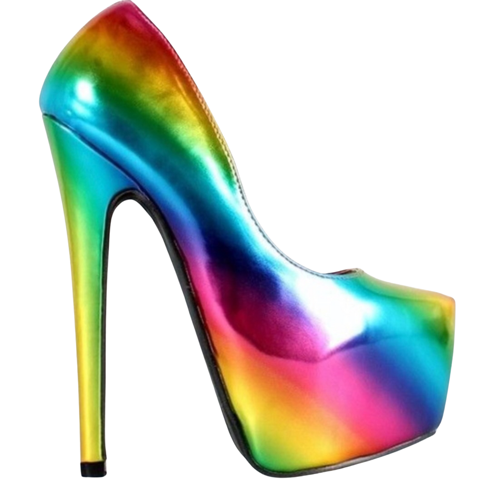 Bumper Rainbow Platform Stiletto Heels
