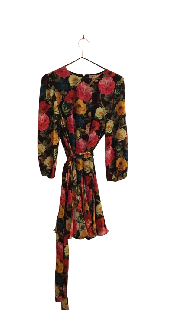 Alice and Olivia Dark Floral Dress - Size 8