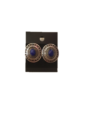 Vintage Lapis Lazuli Sterling Silver Earrings